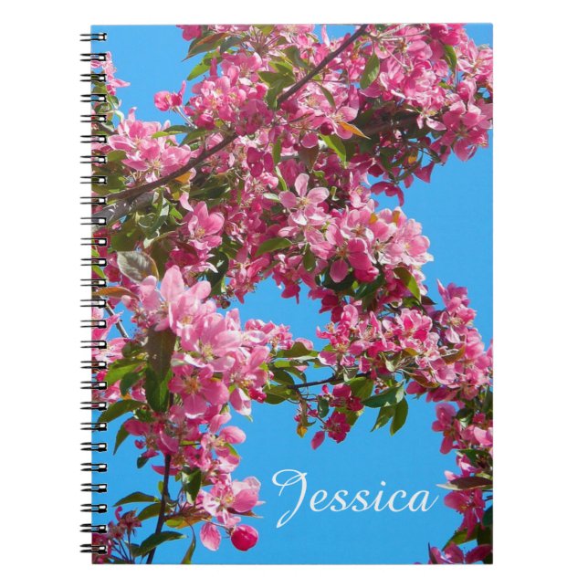 Blossom and Blue Sky Personalised Anteckningsbok (Framsidan)