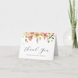 Blossom and Honey Thank You Note Card Tack Kort