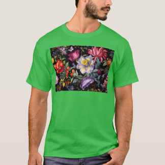 Blossom Ballet A Vibrant Floral Print Design funny T Shirt