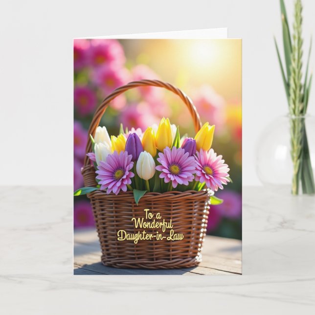 Blossom Basket Morsdags-kort Kort (Framsida)