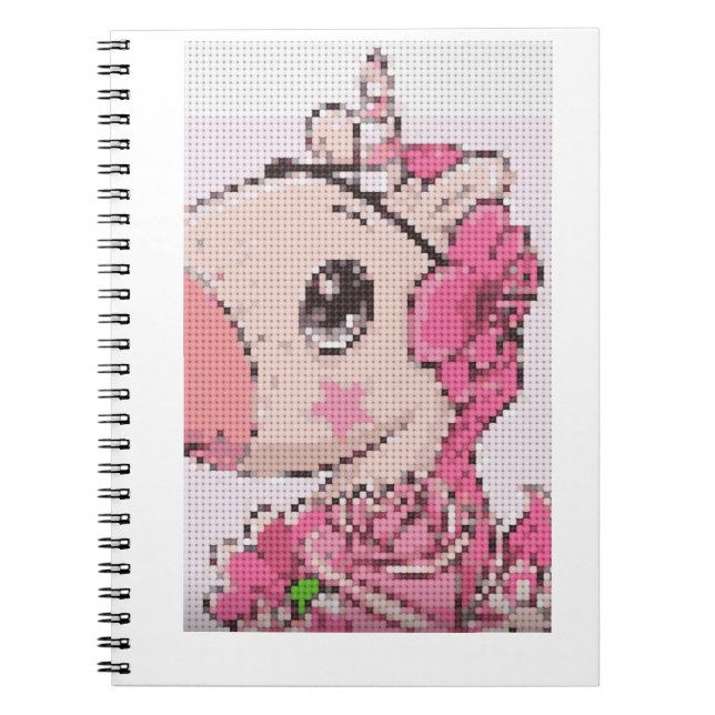 Blossom Belle Enhörning Anteckningsbok  (Framsidan)