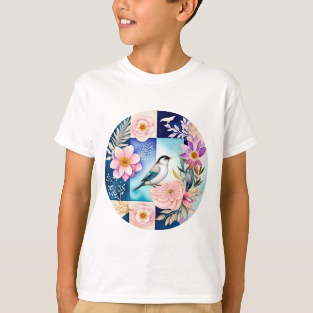Blossom & Bird  T Shirt (Framsida)