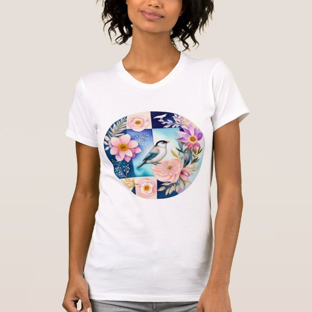 Blossom & Bird  T Shirt (Framsida)