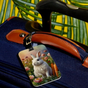 Blossom Bunny & Carrot Patch Bagage Tag  Bagagebricka