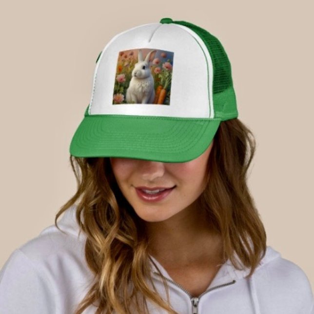 Blossom Bunny & Carrot Patch Trucker Hatt  Keps (Skapare uppladdad)