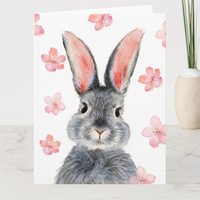 Blossom Bunny-kort Kort (Framsida)