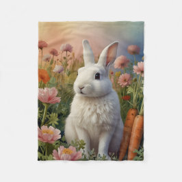 Blossom Bunny & Morotslapp Fleecefilt