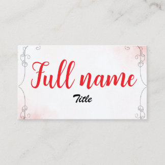 Blossom business card visitkort