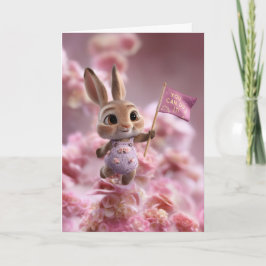 Blossom Cloud Baby Bunny Encouragement Card Kort