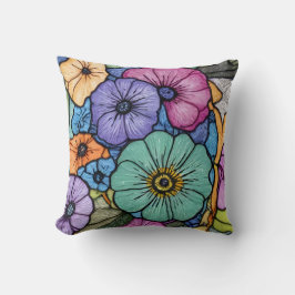 Blossom Floral becomes "Blommande Blommor" in Swed Kudde