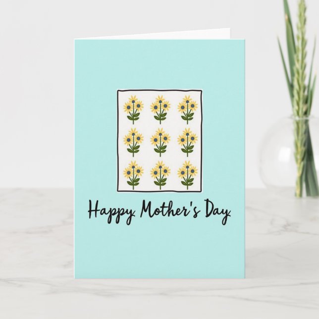 Blossom Grid Morsdags-kort Kort (Framsida)