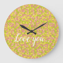 Blossom Haze Stor Klocka