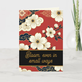 Blossom Nouveau | Elegant blomsterencouragement Kort
