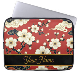 Blossom Nouveau | Elegant Floral Anpassad Laptop Fodral