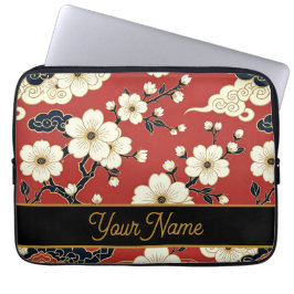 Blossom Nouveau | Elegant Floral Custom Laptop Fodral
