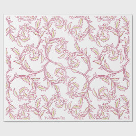 "Blossom Paisley" Elegant Blommig Presentinslagnin Presentpapper