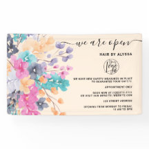 Blossom rosa landskapsblomma vattenfärg Vi är öppn