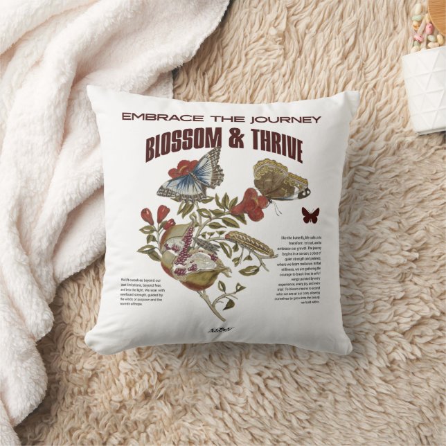 Blossom & Thrive: for Healing Journey Kudde (Filt)