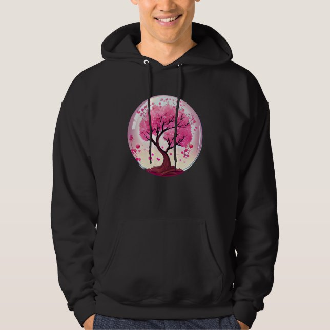 Blossom with Confidence in this Cherry Blossom Glo Hoodie (Framsida)