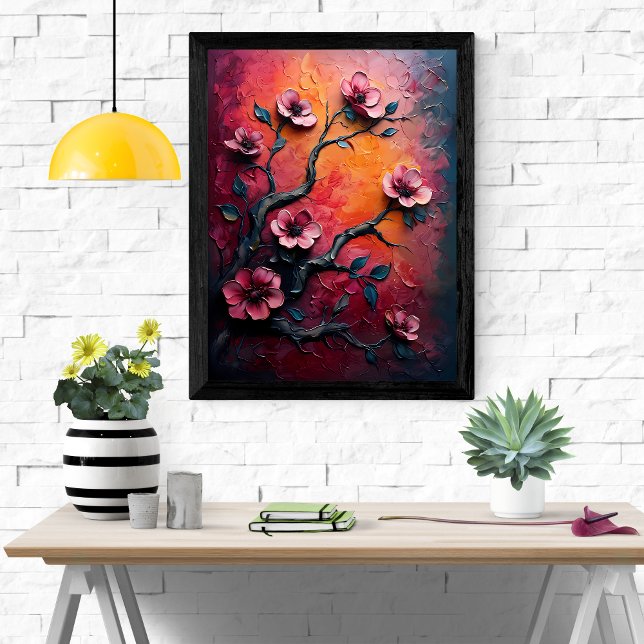 Blossoma Dreamscape - Blommigten Abstrakt Poster (Skapare uppladdad)