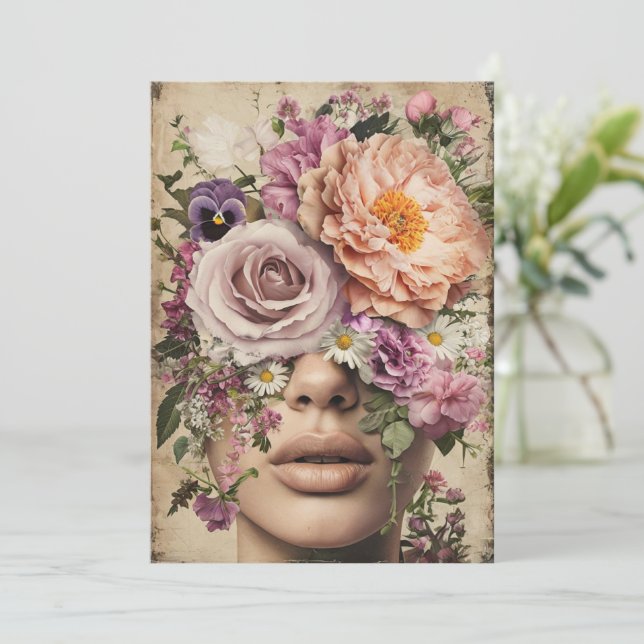 Blossomande vision julkort (Stående Fram)