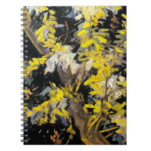 Blossoming Acacia Grenar (1890) Van Gogh spiral Anteckningsbok