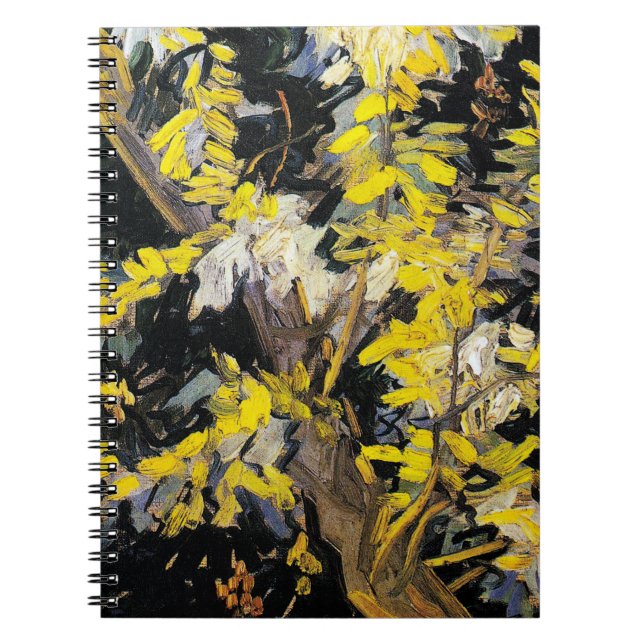Blossoming Acacia Grenar (1890) Van Gogh spiral Anteckningsbok (Framsidan)