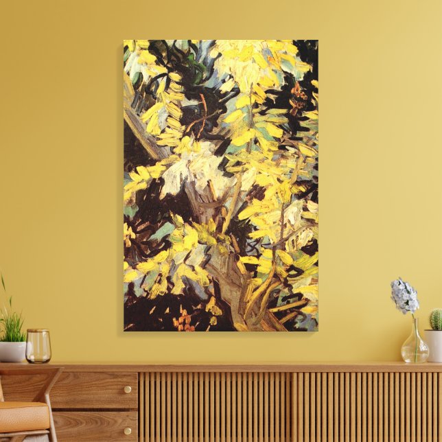 Blossoming Acacia Grenar av Vincent van Gogh Canvastryck (Insitu (Vardagsrum))