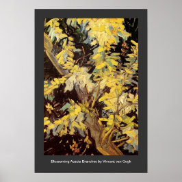 Blossoming Acacia Grenar Vincent van Gogh Poster