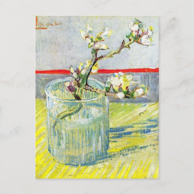 Blossoming Almond Gren av Vincent van Gogh Vykort (Framsida)