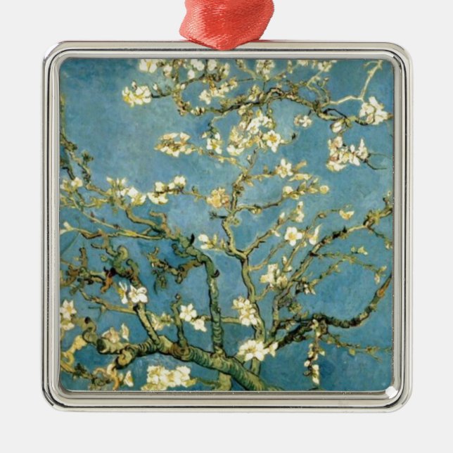 Blossoming Almond Träd av Van Gogh Julgransprydnad Metall (Framsidan)