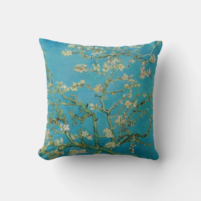 Blossoming Almond Träd av Van Gogh Kudde (Framsida)