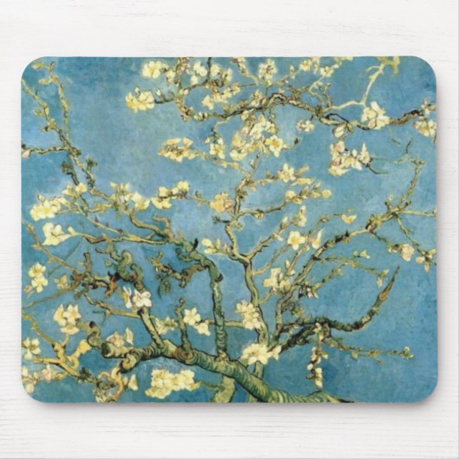 Blossoming Almond Träd av Van Gogh Musmatta (Framsidan)