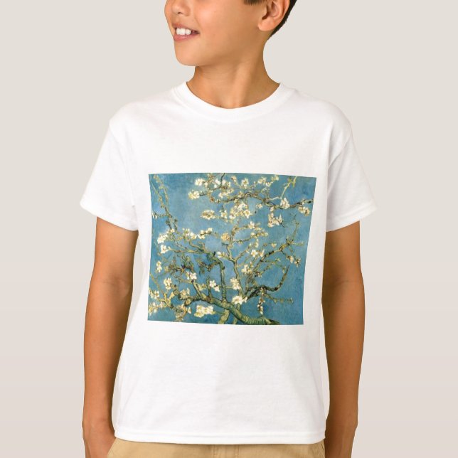 Blossoming Almond Träd av Van Gogh T-shirt (Framsida)