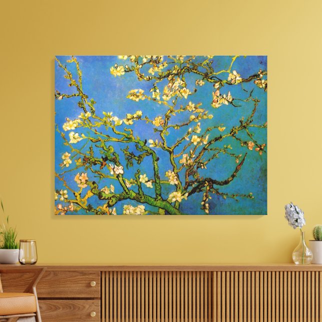 Blossoming Almond Träd av Vincent van Gogh Canvastryck (Insitu (Vardagsrum))