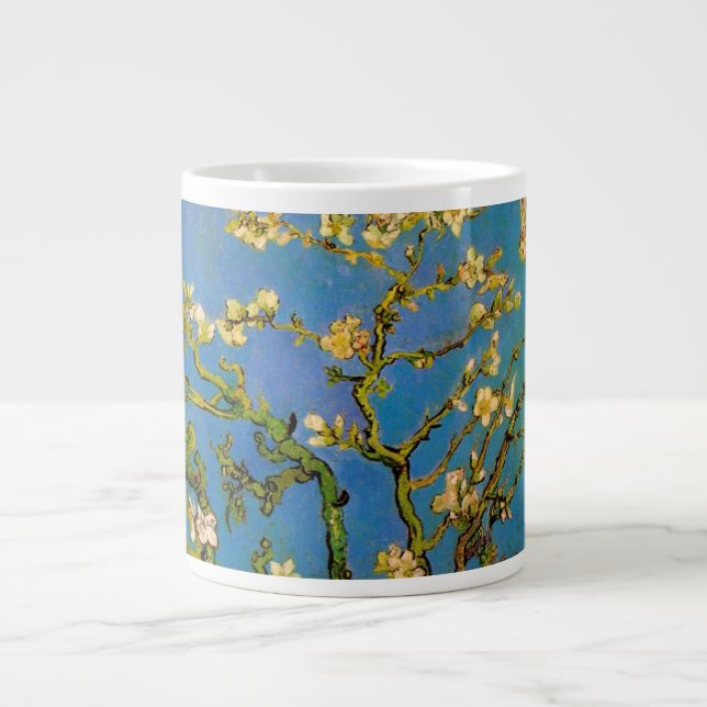 Blossoming Almond Träd av Vincent van Gogh Jumbo Mugg (Framsidan)