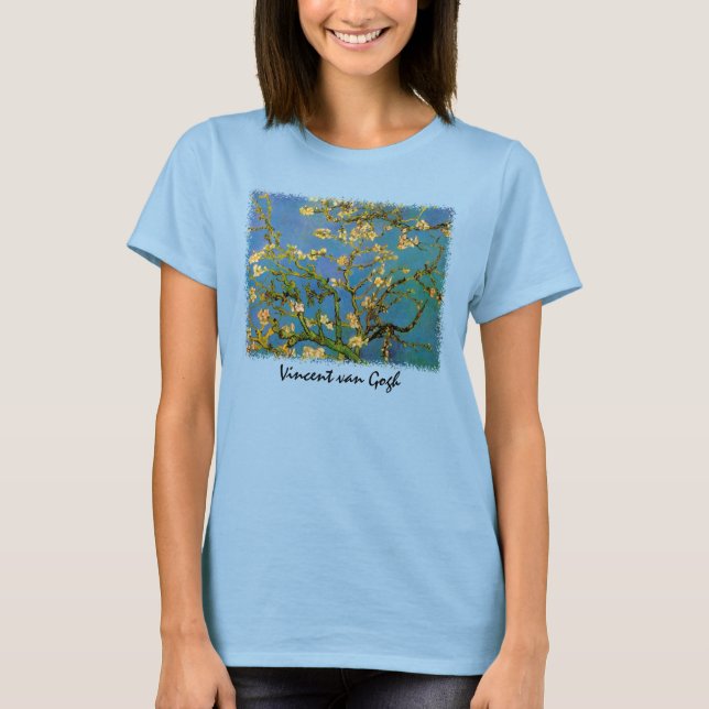 Blossoming Almond Träd av Vincent van Gogh T-shirt (Framsida)