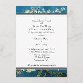 Blossoming Almond Träd bröllopsinbjudan. Inbjudningar