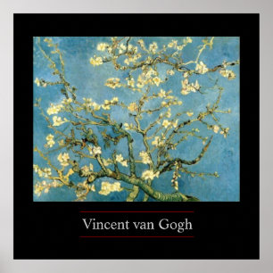 Blossoming Almond Träd by van Gogh Poster Skriv ut