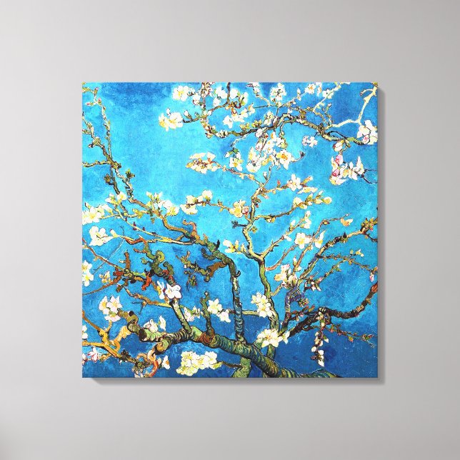 Blossoming Almond Träd Van Gogh Fine Art Canvastryck (Framsida)