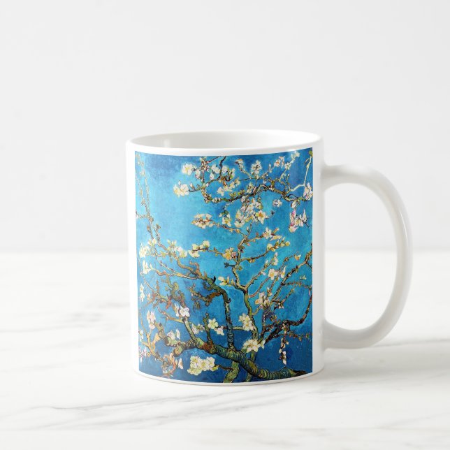 Blossoming Almond Träd Van Gogh Fine Art Kaffemugg (Höger)