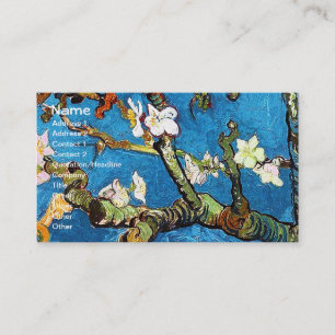 Blossoming Almond Träd Van Gogh Fine Art Visitkort