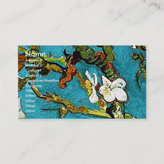 Blossoming Almond Träd Van Gogh Fine Art Visitkort