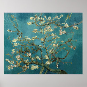 Blossoming Almond Träd - Van Gogh Poster