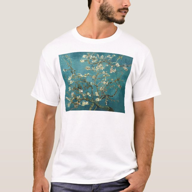 Blossoming Almond Träd - Van Gogh Tee Shirt (Framsida)