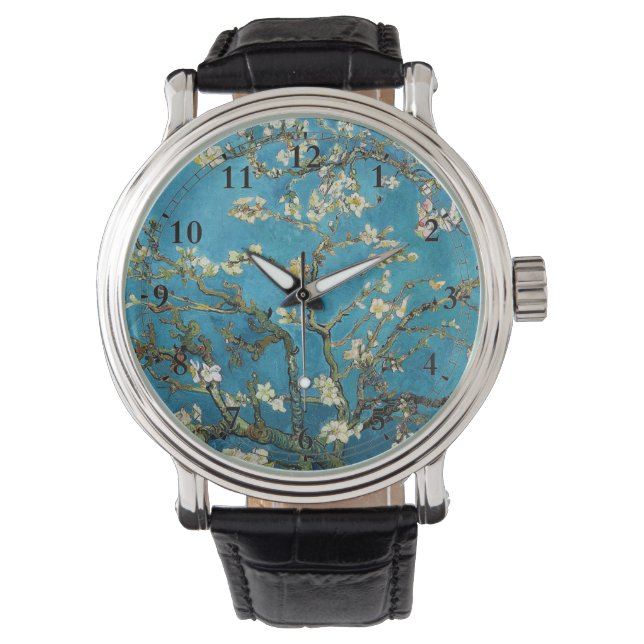 Blossoming Almond Träd, Vincent van Gogh. Armbandsur (Framsida)