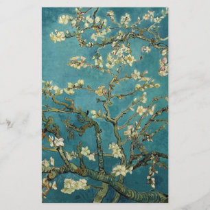 Blossoming Almond Träd, Vincent van Gogh. Flygblad