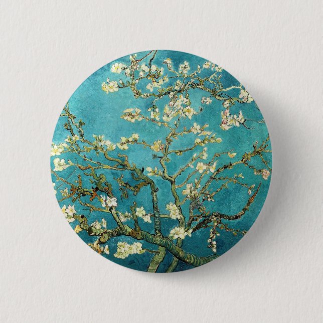Blossoming Almond Träd - Vincent Van Gogh Knapp (Framsida)