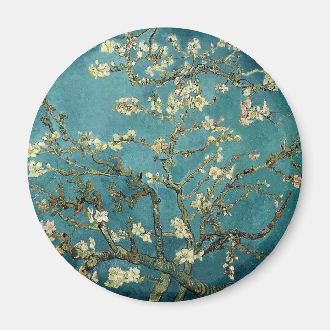 Blossoming Almond Träd, Vincent van Gogh. Magnet (Framsidan)