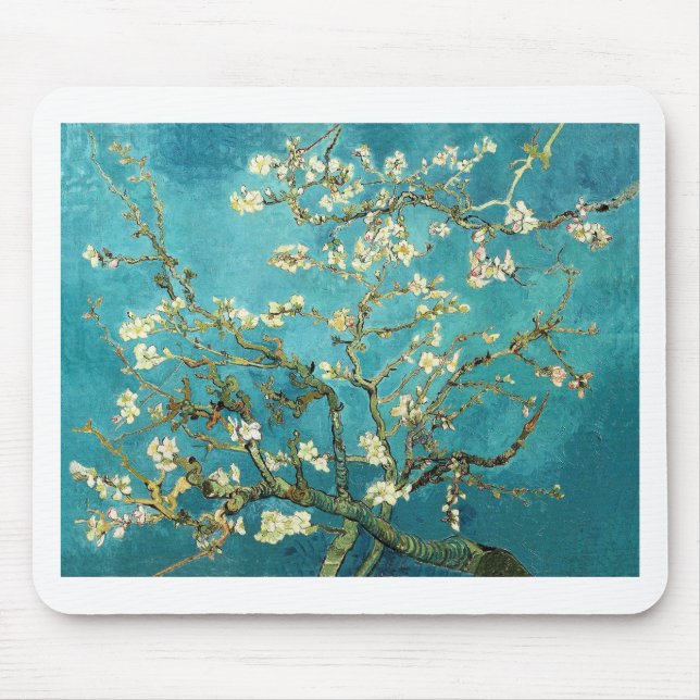 Blossoming Almond Träd - Vincent Van Gogh Musmatta (Framsidan)